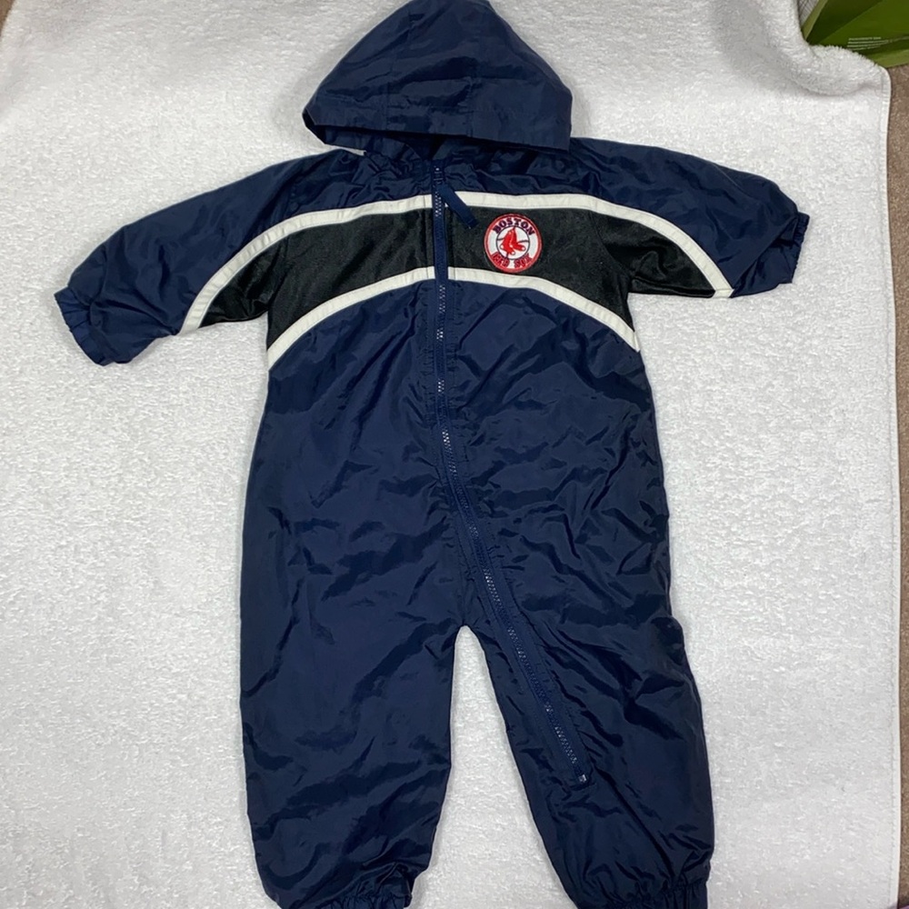 Majestic Boston Red Sox one piece windbreaker jumpsuit 18m